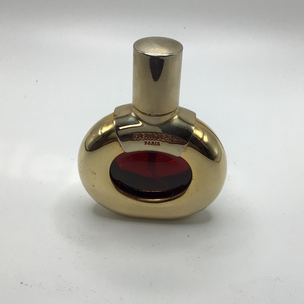 Hermes Gold and Red Perfume Bottle